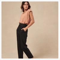 Belted Linen Pants