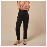 Belted Linen Pants