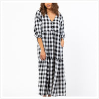 Kenzi Gingham Maxi