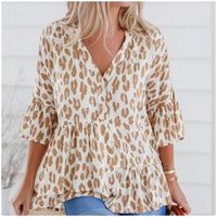 Sadie Top - Leopard Print