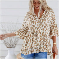 Sadie Top - Leopard Print