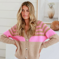 Billy Striped Cardigan
