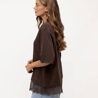 Lace Hem Tee