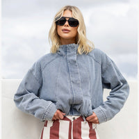 Frankie Denim Bomber
