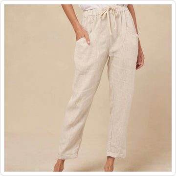 Linen Luxe Pants - Natural